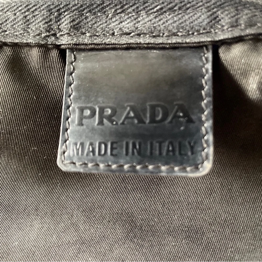 Prada Black Nylon Barrel Pouch - Picture 8 of 9